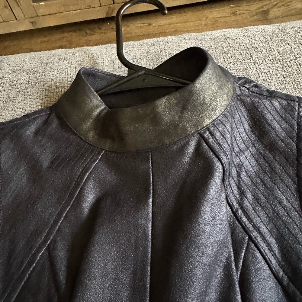 Guess Black Faux Leather Minidress - Picture 3 of 4